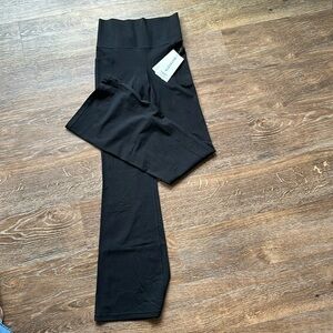 Athleta Salutation Stash High Rise Flare Pant - Black - Small Tall